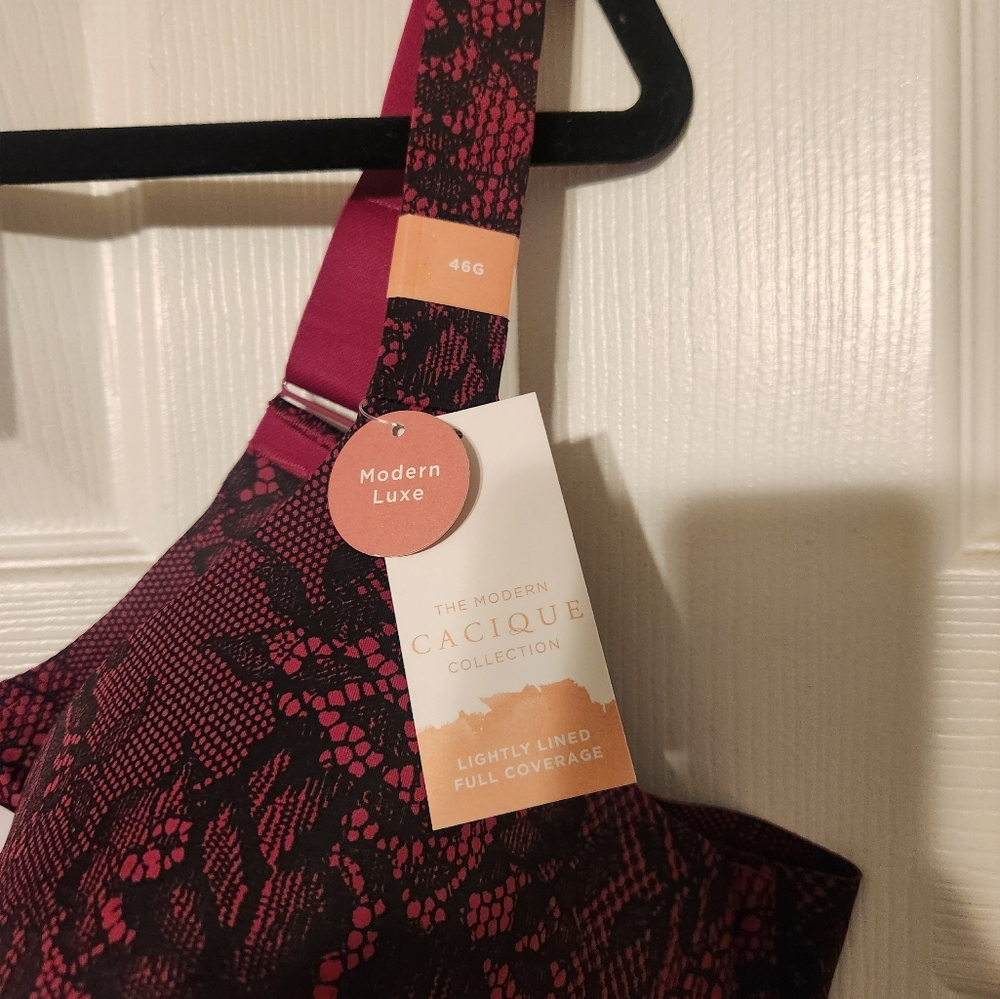 Cacique Lightly Lined Full Coverage Bra 46G NWT - Picture 4 of 4